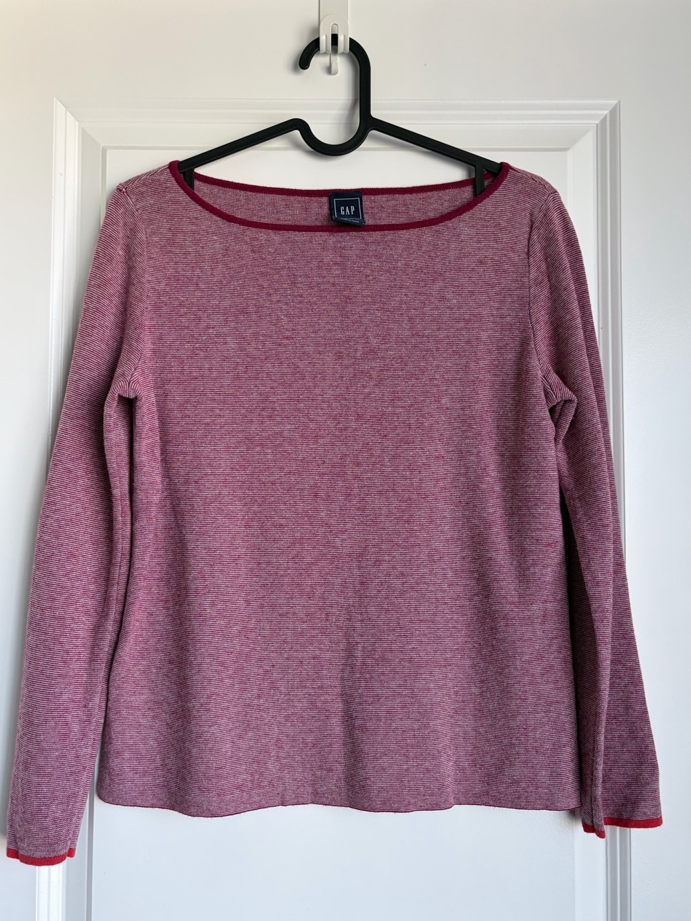 GAP Petite Pink Knit Long Sleeve Sweater Top Size S